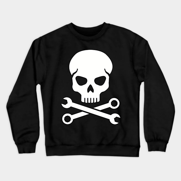 Mechanic skull Crewneck Sweatshirt by Designzz